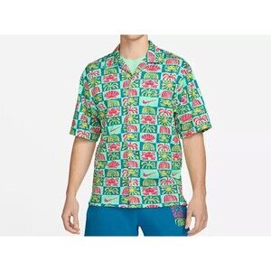 Nike Unisex Mesh Hawaiian Shirt  Men's Size XS  Cabana Shirt  Beachy DV0041-446